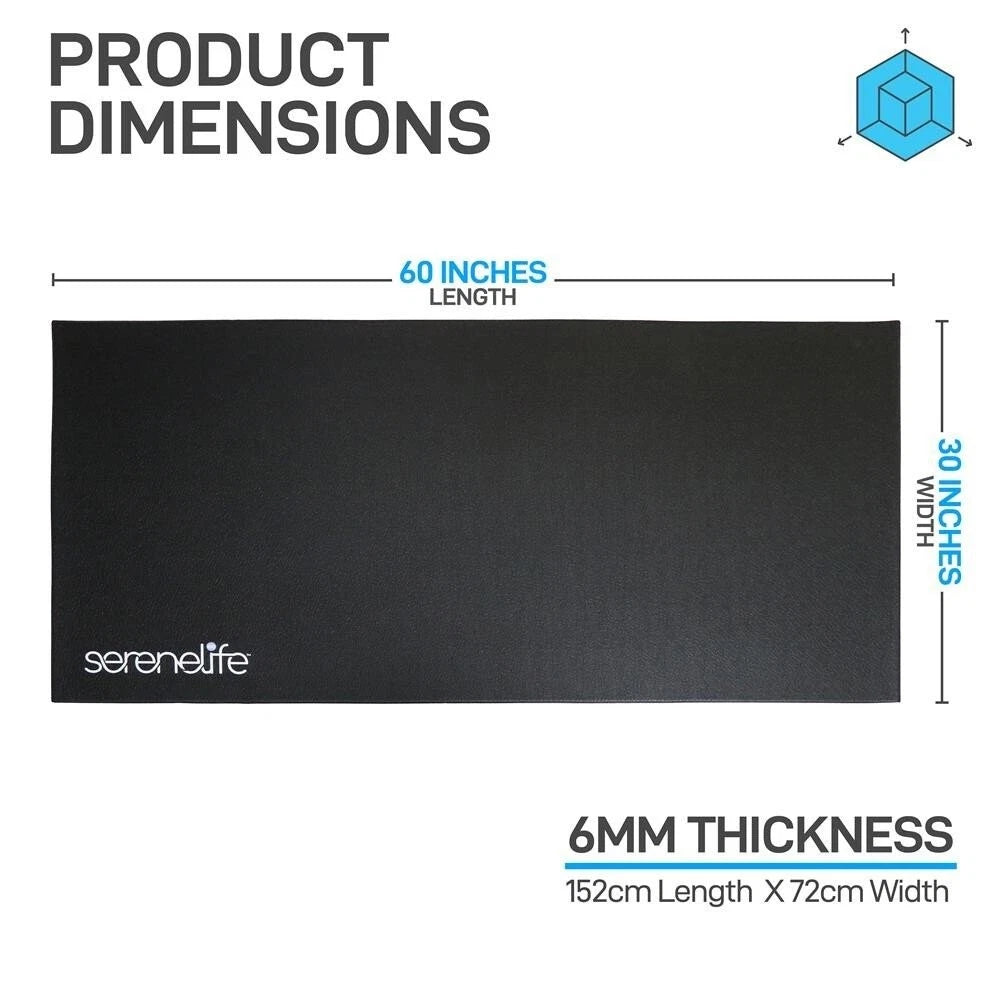 Premium Exercise & Fitness Mat-Durable w/ Non-Slip Texture, Portable