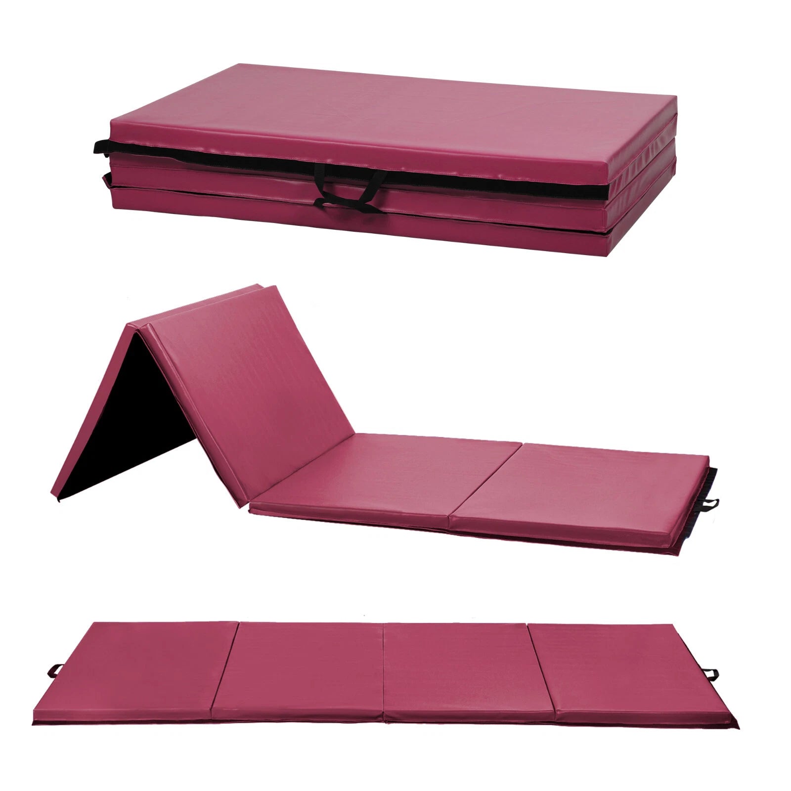 4"x8"x2" Thick Folding Panel Gymnastics Mat Gym Fitness Exercise Mat